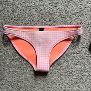 Gingham neon pink triangl bottom